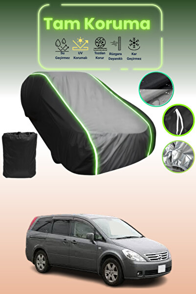 Dokaca Neo غطاء حماية متوافق مع سيارة نيسان بريساج قماش مجدّل باللون الأسود_ا...