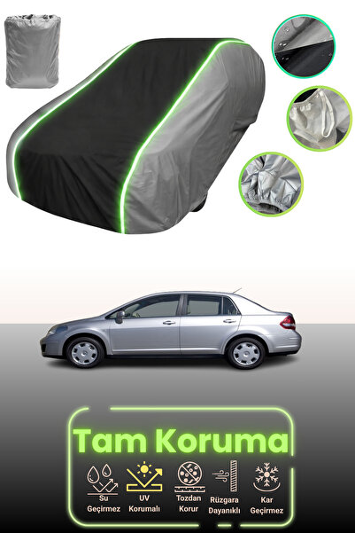 Dokaca Neo غطاء حماية متوافق مع نيسان تيدا/فيرسا سيدان 2006 - 2011 باللون الر...