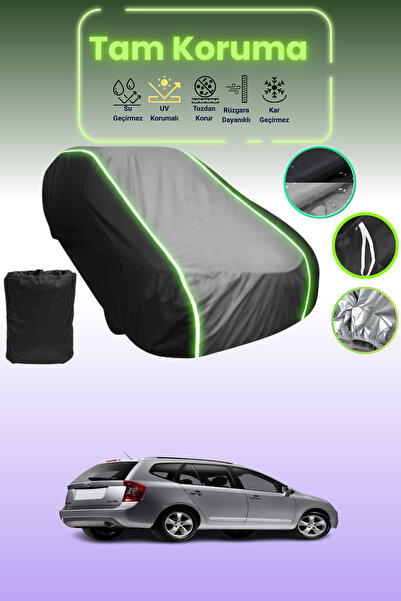 Dokaca Neo غطاء حماية متوافق مع سيارة كيا روندو 2008 - 2013 باللون الأسود_الر...