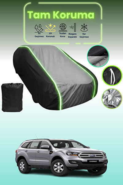 Dokaca Neo غطاء حماية متوافق مع سيارة فورد إيفرست قماش مجدّل باللون الأسود_ال...
