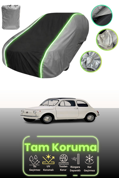 Dokaca Neo غطاء حماية للسيارة باللون الرمادي والأسود والرمادي النيون قماش مجد...