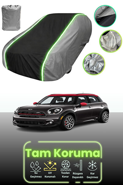 Dokaca Neo غطاء حماية للسيارة باللون الرمادي والأسود والرمادي النيون قماش مجد...