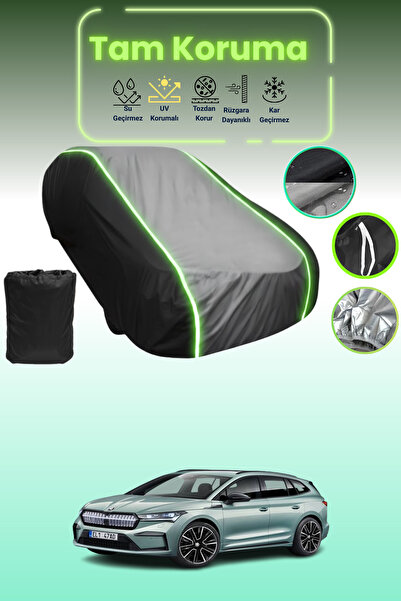 Dokaca Neo غطاء حماية متوافق مع سيارة سكودا إنياك قماش مجدّل باللون الأسود_ال...