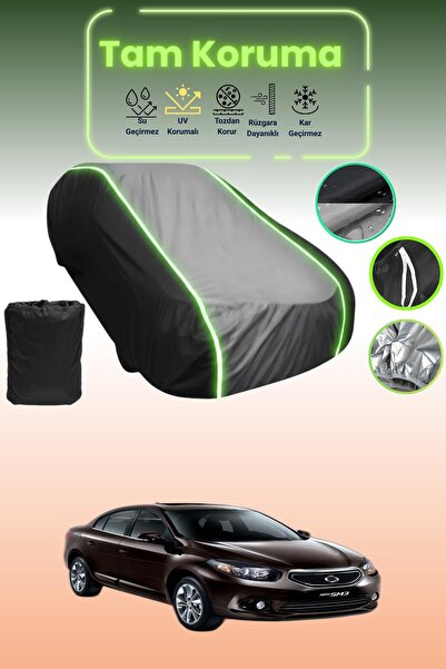 Dokaca Neo غطاء حماية متوافق مع سيارة Black_Grey_Black Neon قماش مجدّل Renaul...