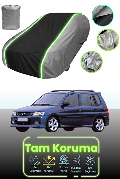 Dokaca Neo غطاء حماية للسيارة باللون الرمادي والأسود والرمادي النيون قماش مجد...