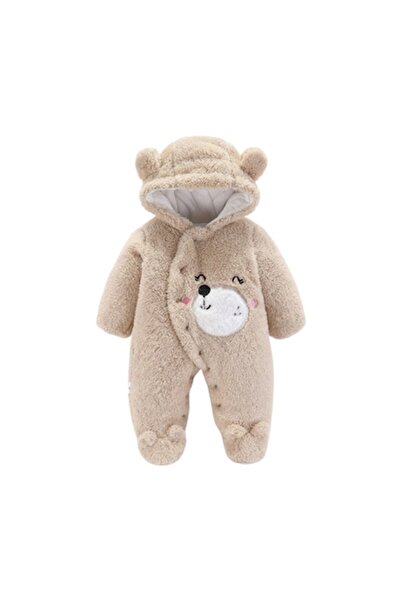 NEO ™ Baby Swaddle Blanket 6-9 Months, Warm, Bear Shape, Beige