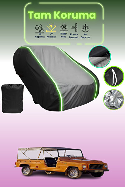 Dokaca Neo غطاء حماية متوافق مع سيارة Black_Grey_Black Neon قماش مجدّل Renaul...