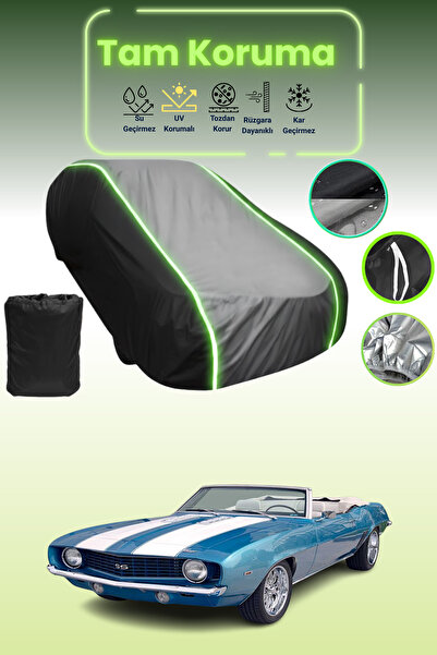 Dokaca Neo غطاء حماية متوافق مع سيارة شيفروليه كامارو قماش مجدّل قابلة للتحوي...