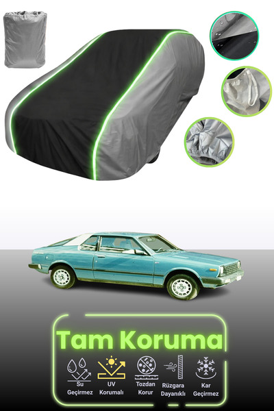 Dokaca Neo غطاء حماية للسيارة باللون الرمادي والأسود والرمادي النيون قماش مجد...