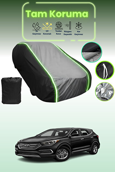 Dokaca Neo غطاء حماية متوافق مع سيارة هيونداي سانتا في 2018 - 2021 باللون الأ...