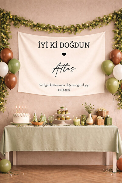 Jozia Kişiye Özel Doğum Günü Duvar Flaması / Duvar Süsü / Parti Flaması / Par...