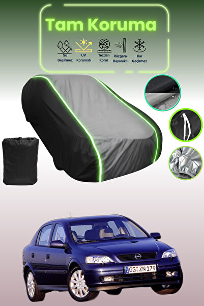 Dokaca Neo غطاء حماية متوافق مع سيارة أوبل أسترا جي قماش مجدّل باللون الأسود_...