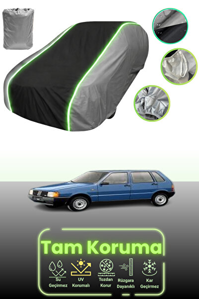 Dokaca Neo غطاء حماية للسيارة باللون الرمادي والأسود والرمادي النيون قماش مجد...