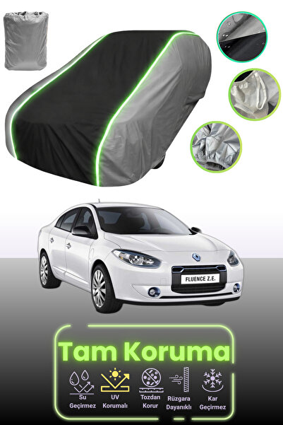 Dokaca Neo غطاء حماية للسيارة باللون الرمادي والأسود والرمادي النيون قماش مجد...