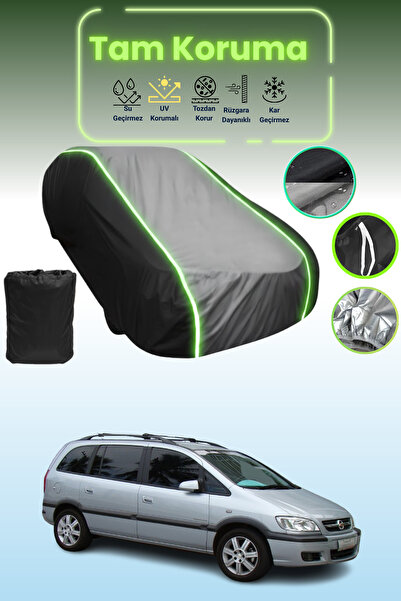 Dokaca Neo غطاء حماية متوافق مع سيارة شيفروليه زافيرا قماش مجدّل باللون الأسو...