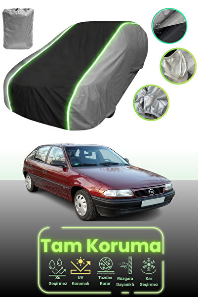 Dokaca Neo غطاء حماية للسيارة باللون الرمادي والأسود والرمادي النيون قماش مجد...