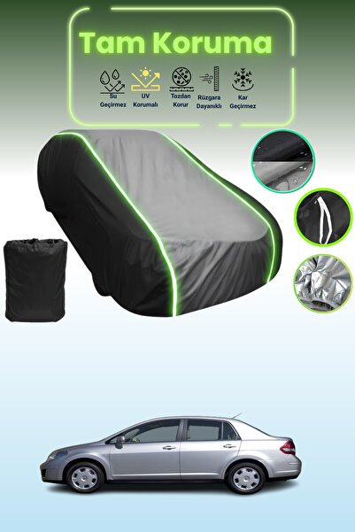 Dokaca Neo غطاء حماية متوافق مع سيارة نيسان تيدا/فيرسا سيدان قماش مجدّل باللو...