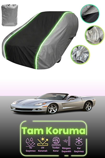 Dokaca Neo غطاء حماية للسيارة باللون الرمادي والأسود والرمادي النيون قماش مجد...