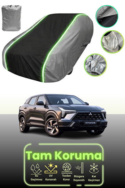 Dokaca Neo غطاء حماية للسيارة باللون الرمادي والأسود والرمادي النيون قماش مجد...