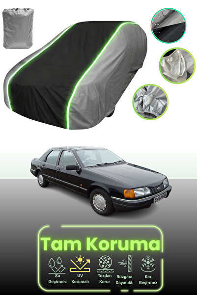 Dokaca Neo غطاء حماية للسيارة باللون الرمادي والأسود والرمادي النيون قماش مجد...