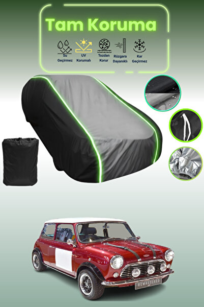 Dokaca Neo غطاء حماية متوافق مع سيارة Black_Grey_Black Neon قماش مجدّل Mini C...