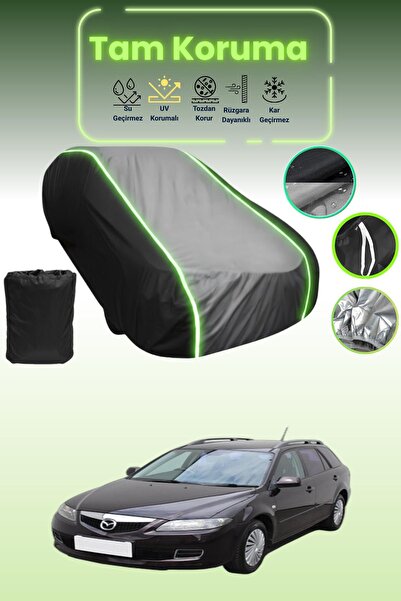 Dokaca Neo غطاء حماية متوافق مع سيارة مازدا قماش مجدّل 1 كومبي باللون الأسود_...