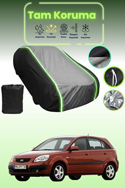 Dokaca Neo غطاء حماية متوافق مع سيارة كيا ريو هاتشباك قماش مجدّل باللون الأسو...