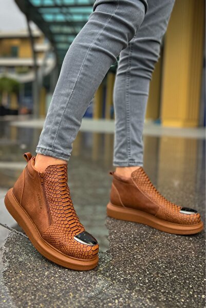 Chekich CH133 - حذاء جي آر تي كوكودريلو للرجال باللون البني