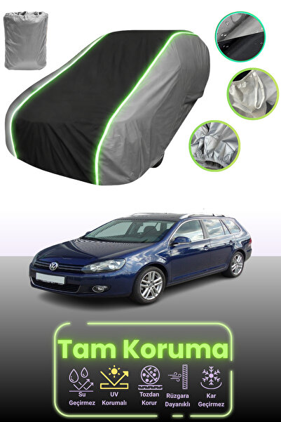 Dokaca Neo Grey.Black.Grey Neon Corded Fabric Volkswagen Golf 6 Variant Compa...
