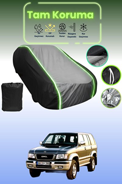 Dokaca Neo غطاء حماية متوافق مع سيارة أوبيل مونتيري آر إس 1992 - 1998 باللون الأسود_الرمادي_الأسود النيون