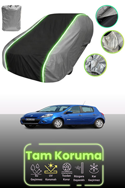 Dokaca Neo غطاء حماية للسيارة باللون الرمادي والأسود والرمادي النيون قماش مجد...