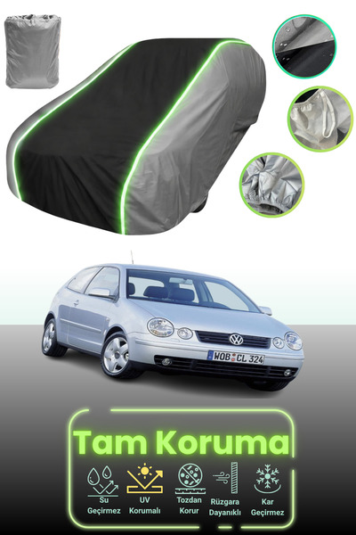 Dokaca Neo غطاء حماية متوافق مع سيارة فولكس فاجن بولو قماش مجدّل ذات الثلاثة ...