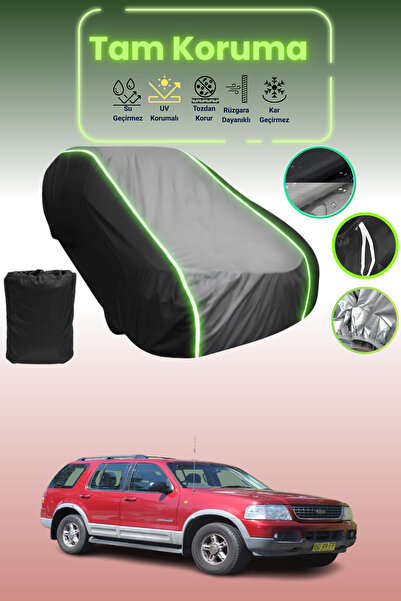 Dokaca Neo غطاء حماية متوافق مع سيارة فورد إكسبلورر قماش مجدّل باللون الأسود_...