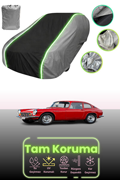 Dokaca Neo غطاء حماية للسيارة باللون الرمادي والأسود والرمادي النيون قماش مجدّل متوافق مع سيارة هوندا S600 كوبيه