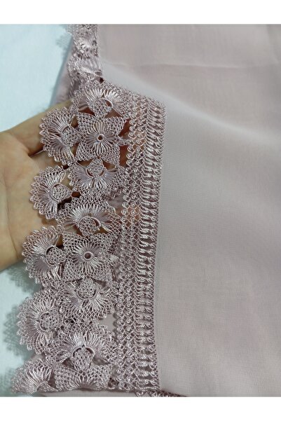 NUMİSTORE İğne oyası pudra renk Arnavut oyması modeli namaz örtüsü