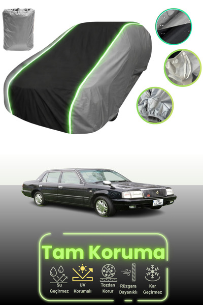 Dokaca Neo غطاء حماية للسيارة باللون الرمادي والأسود والرمادي النيون قماش مجد...