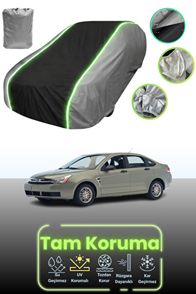 Dokaca Neo غطاء حماية للسيارة باللون الرمادي والأسود والرمادي النيون قماش مجد...