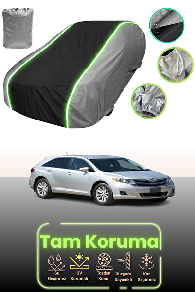 Dokaca Neo غطاء حماية للسيارة باللون الرمادي والأسود والرمادي النيون قماش مجد...