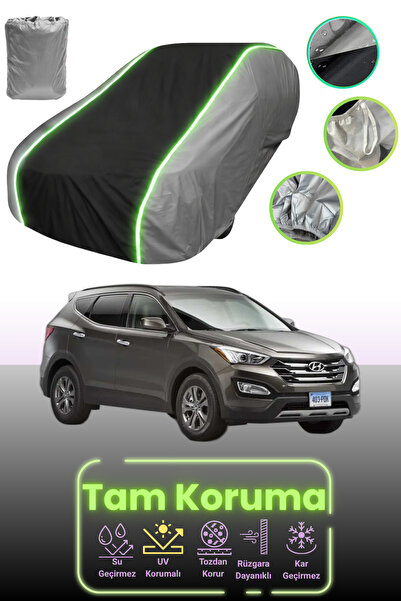 Dokaca Neo غطاء حماية للسيارة باللون الرمادي والأسود والرمادي النيون قماش مجد...