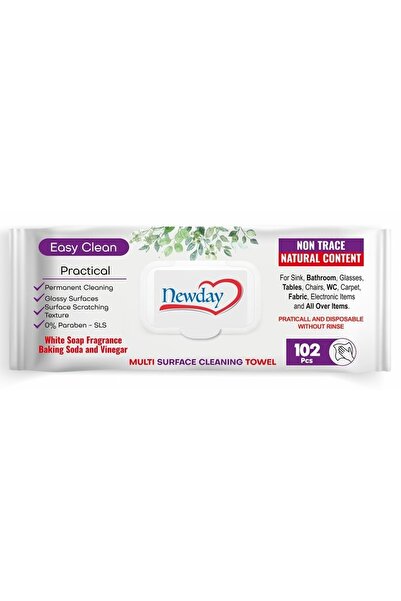 newday SET OF 6 PACKS OF NEWDAY BAKING WET WIPES, 102 PCS IN PACKAGE