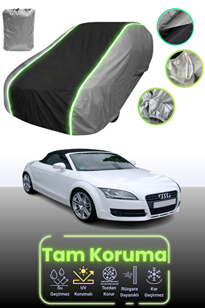 Dokaca Neo غطاء حماية للسيارة باللون الرمادي والأسود والرمادي النيون قماش مجد...