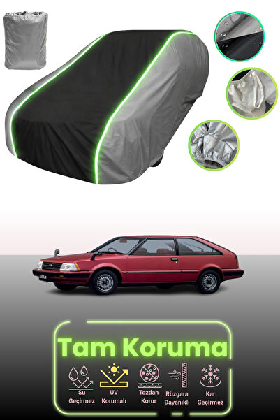 Dokaca Neo غطاء حماية للسيارة باللون الرمادي والأسود والرمادي النيون قماش مجد...