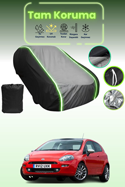 Dokaca Neo غطاء حماية متوافق مع سيارة فيات بونتو قماش مجدّل ذات 3 أبواب من 20...