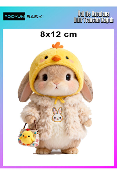 podyum baskı طباعة تي شيرت لطيفة بتصميم أرنب يلتصق بالقماش باستخدام تقنية الط...