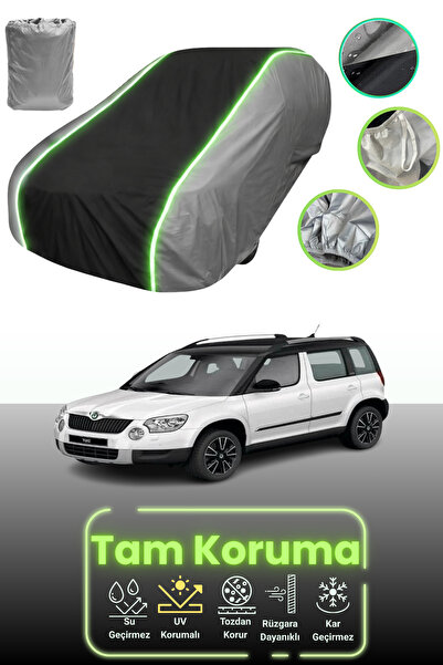 Dokaca Neo غطاء حماية للسيارة باللون الرمادي والأسود والرمادي النيون قماش مجد...