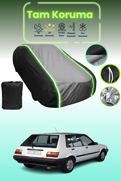 Dokaca Neo غطاء حماية متوافق مع سيارة تويوتا كورولا هاتش قماش مجدّل باللون ال...