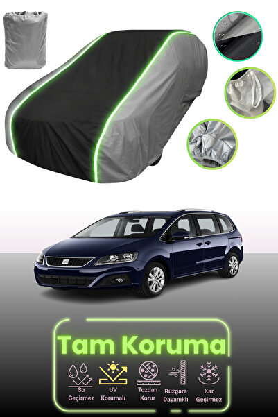 Dokaca Neo غطاء حماية للسيارة باللون الرمادي والأسود والرمادي النيون قماش مجد...