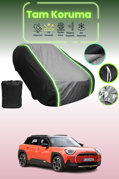 Dokaca Neo غطاء حماية متوافق مع سيارة ميني كوبر أسيمان باللون الأسود_الرمادي_...