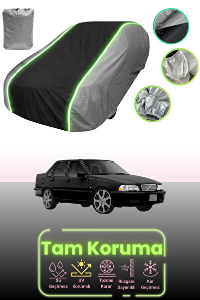 Dokaca Neo غطاء حماية للسيارة باللون الرمادي والأسود والرمادي النيون قماش مجد...