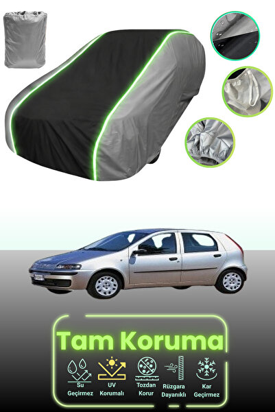 Dokaca Neo غطاء حماية للسيارة باللون الرمادي والأسود والرمادي النيون قماش مجد...